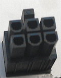 6 pin MiniFit Jr 5557-6 (MOLEX 39-30-1060) female photo